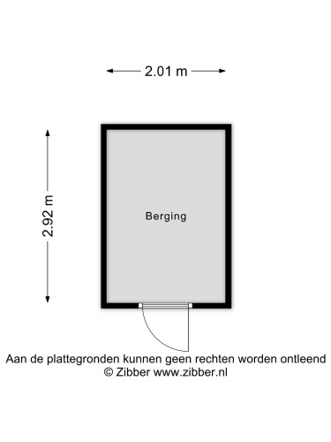 Plattegrond niet in brochure