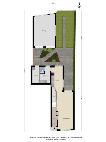 Plattegrond niet in brochure