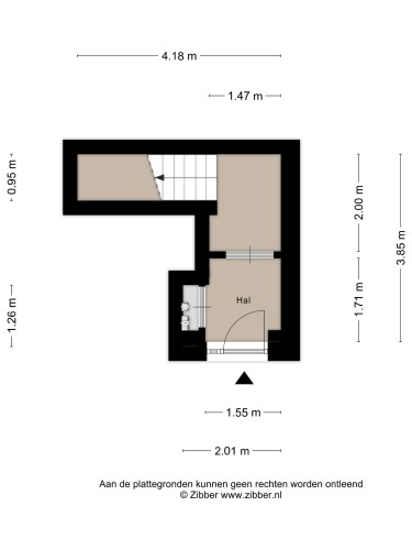 Plattegrond niet in brochure