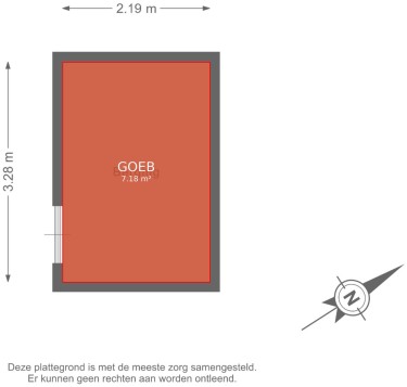 Plattegrond niet in brochure