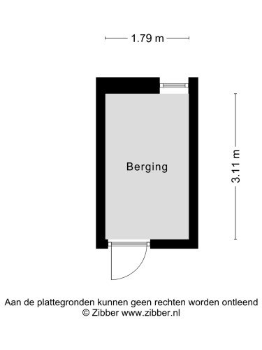 Plattegrond niet in brochure