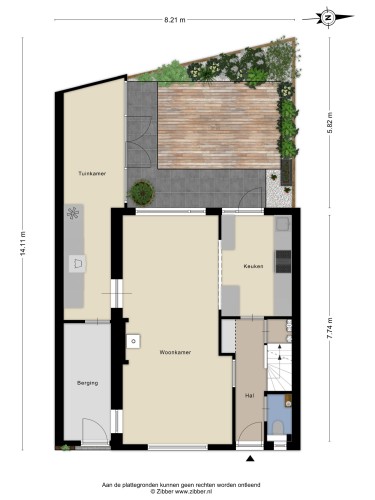 Plattegrond niet in brochure