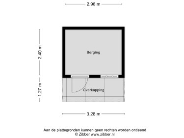 Plattegrond niet in brochure