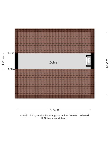 Plattegrond niet in brochure