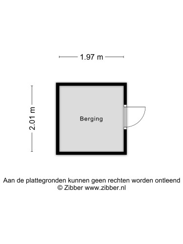 Plattegrond niet in brochure