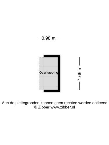 Plattegrond niet in brochure