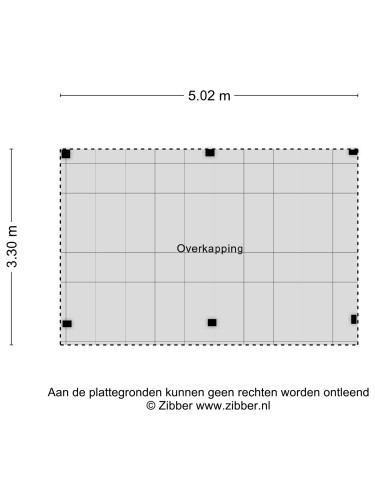 Plattegrond niet in brochure