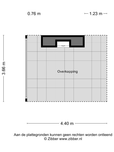 Plattegrond niet in brochure