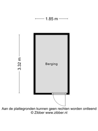 Plattegrond niet in brochure