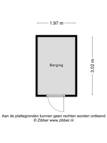 Plattegrond niet in brochure