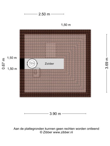 Plattegrond niet in brochure