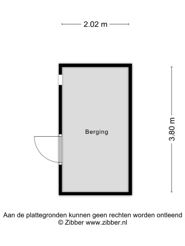 Plattegrond niet in brochure