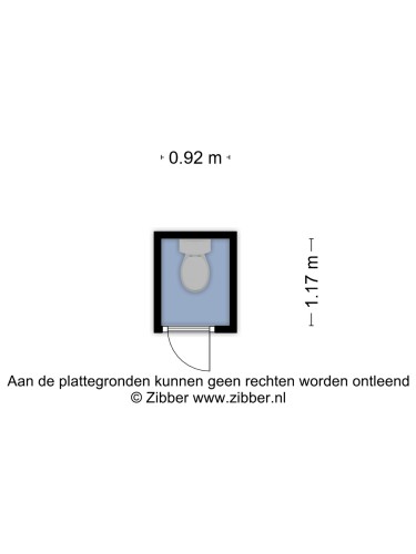Plattegrond niet in brochure