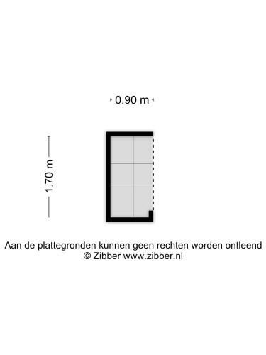Plattegrond niet in brochure