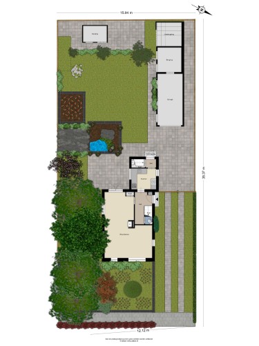 Plattegrond niet in brochure