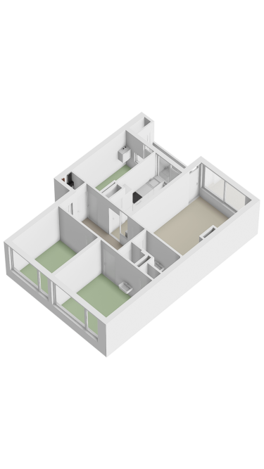 Plattegrond niet in brochure