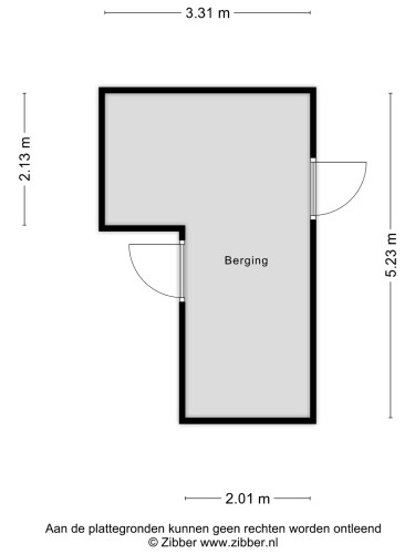 Plattegrond niet in brochure