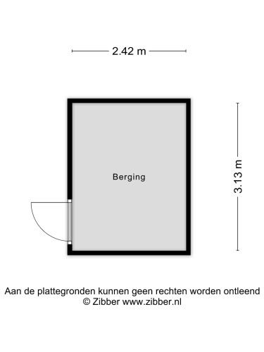 Plattegrond niet in brochure