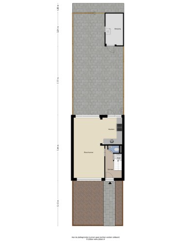 Plattegrond niet in brochure
