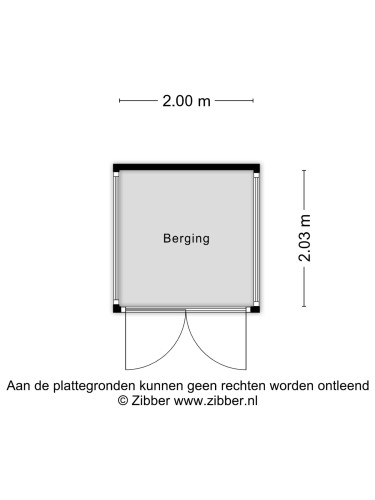 Plattegrond niet in brochure