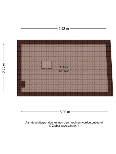 Plattegrond niet in brochure