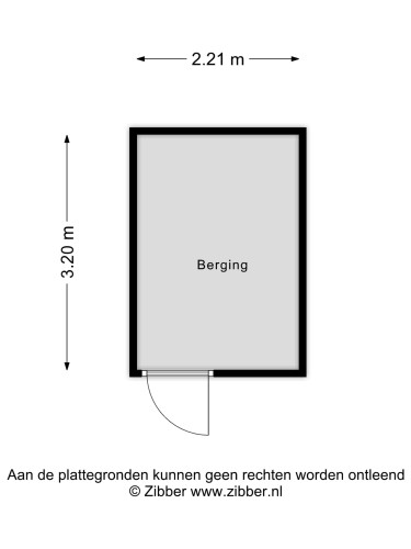 Plattegrond niet in brochure