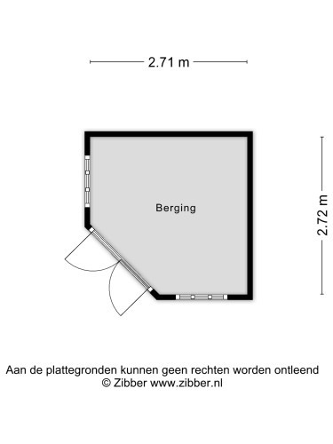 Plattegrond niet in brochure