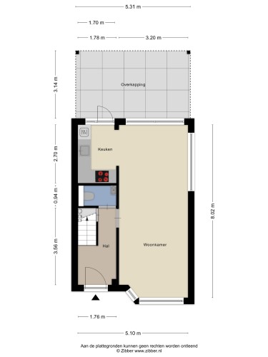 Plattegrond niet in brochure