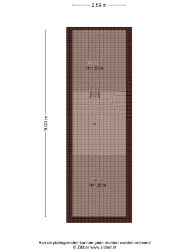 Plattegrond niet in brochure
