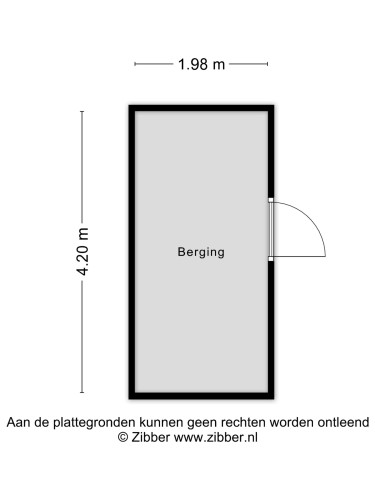 Plattegrond niet in brochure
