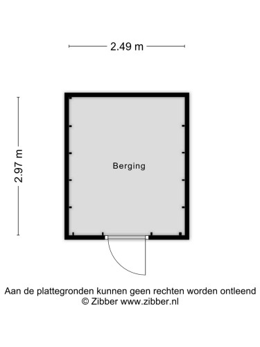 Plattegrond niet in brochure