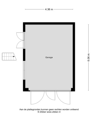 Plattegrond niet in brochure