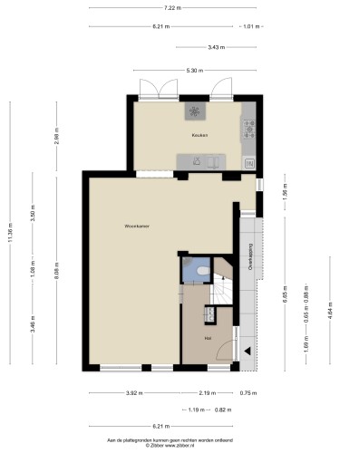Plattegrond niet in brochure