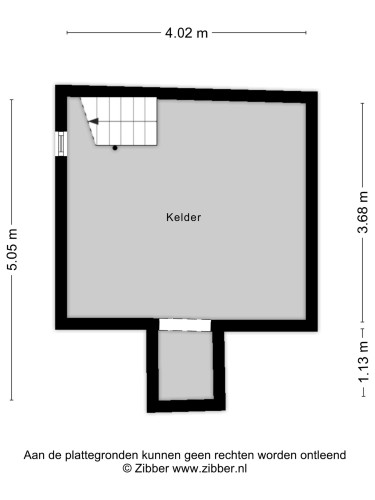 Plattegrond niet in brochure