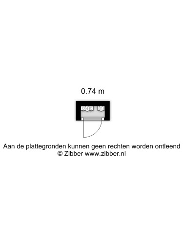 Plattegrond niet in brochure