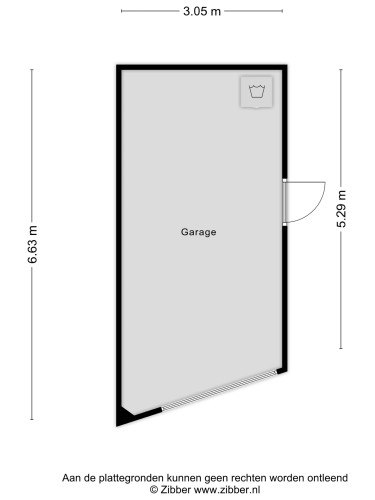 Plattegrond niet in brochure
