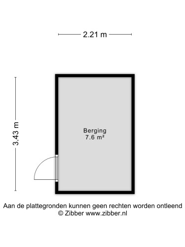 Plattegrond niet in brochure