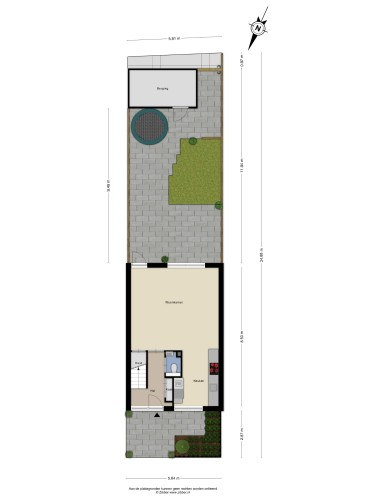 Plattegrond niet in brochure
