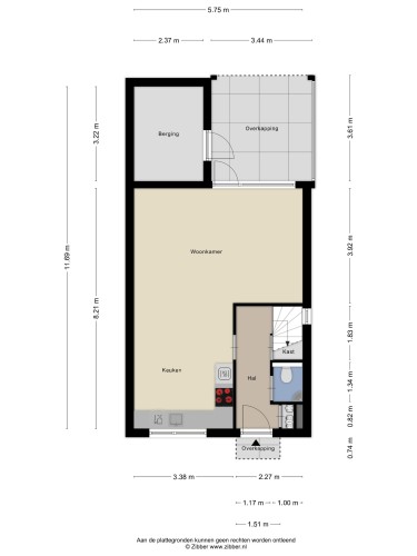 Plattegrond niet in brochure