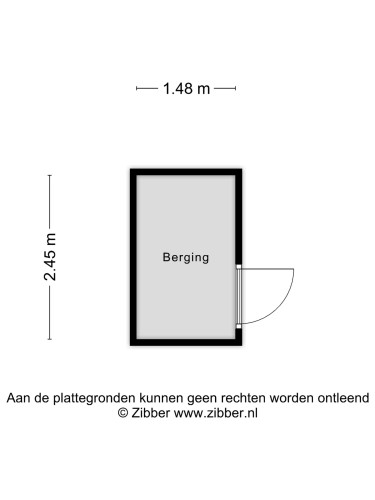 Plattegrond niet in brochure