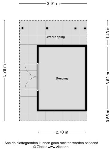 Plattegrond niet in brochure