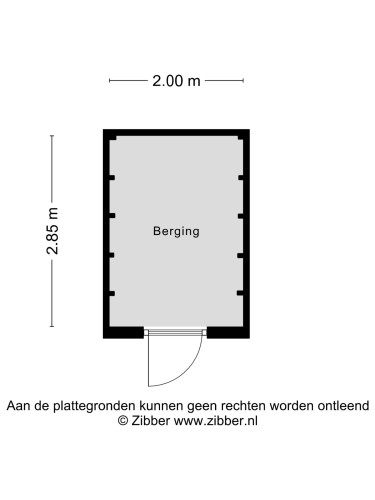 Plattegrond niet in brochure