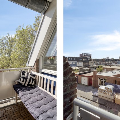 Twee zonnige balkons