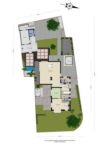 Plattegrond niet in brochure