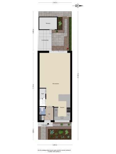 Plattegrond niet in brochure