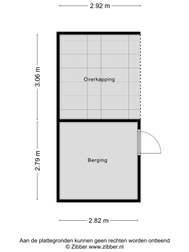 Plattegrond niet in brochure