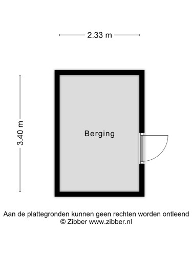 Plattegrond niet in brochure