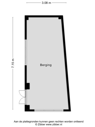 Plattegrond niet in brochure