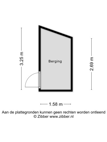 Plattegrond niet in brochure