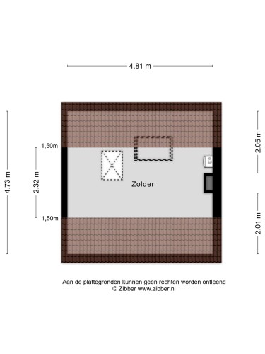 Plattegrond niet in brochure